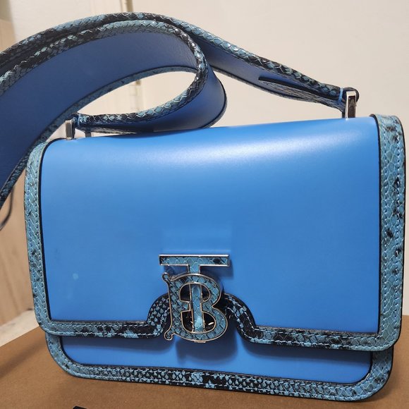 BURBERRY Bright Sky Blue Crosbody Bag - Picture 1 of 16